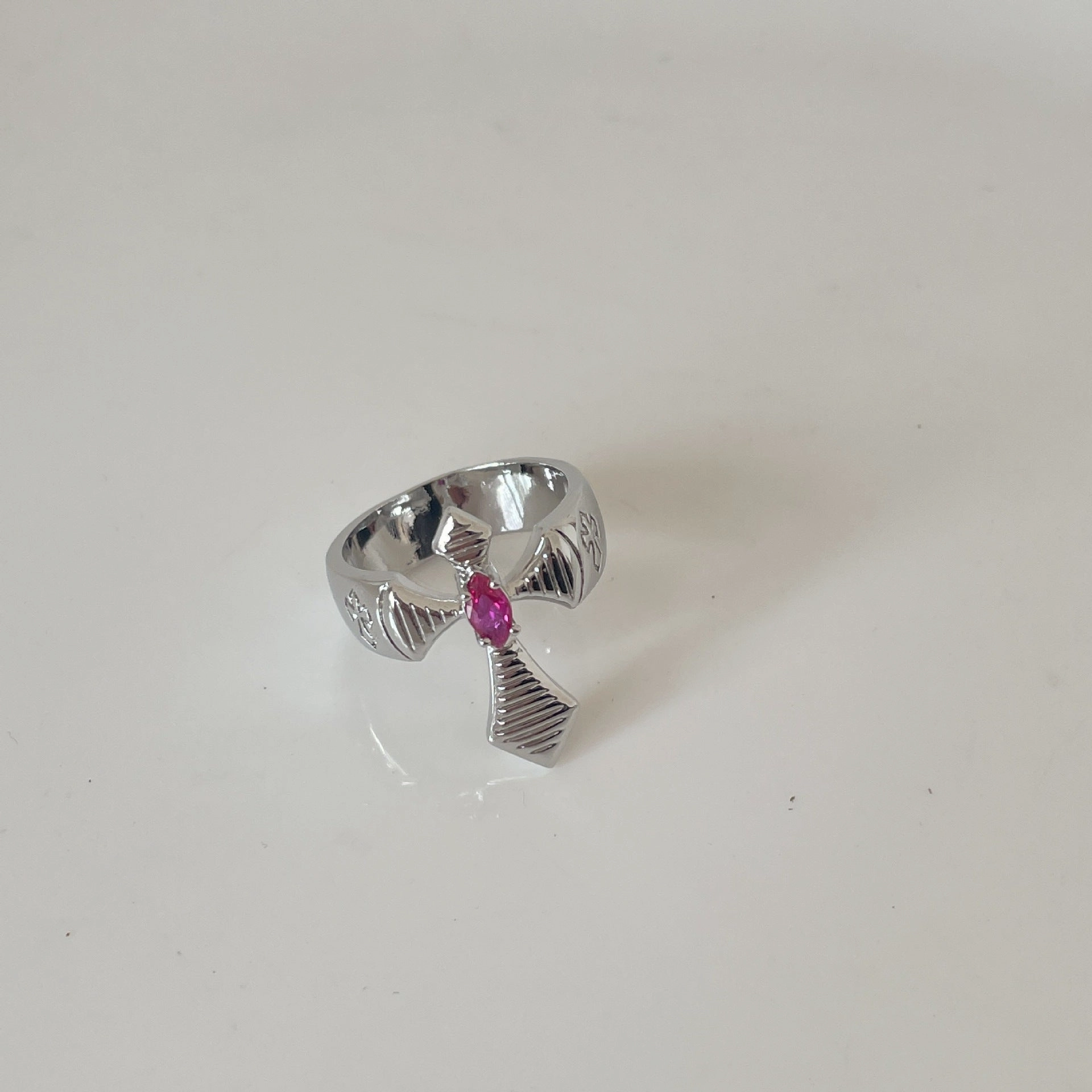 Wholesale French Vintage Diamond Cross Alloy Rings