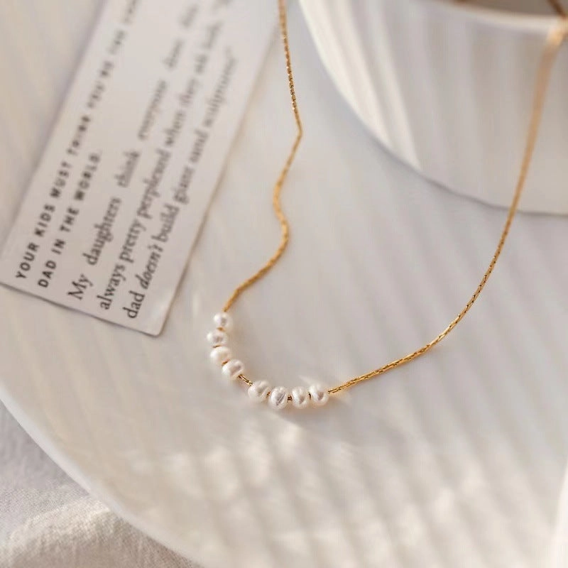 Wholesale Freshwater Pearl Stainless Steel Necklace