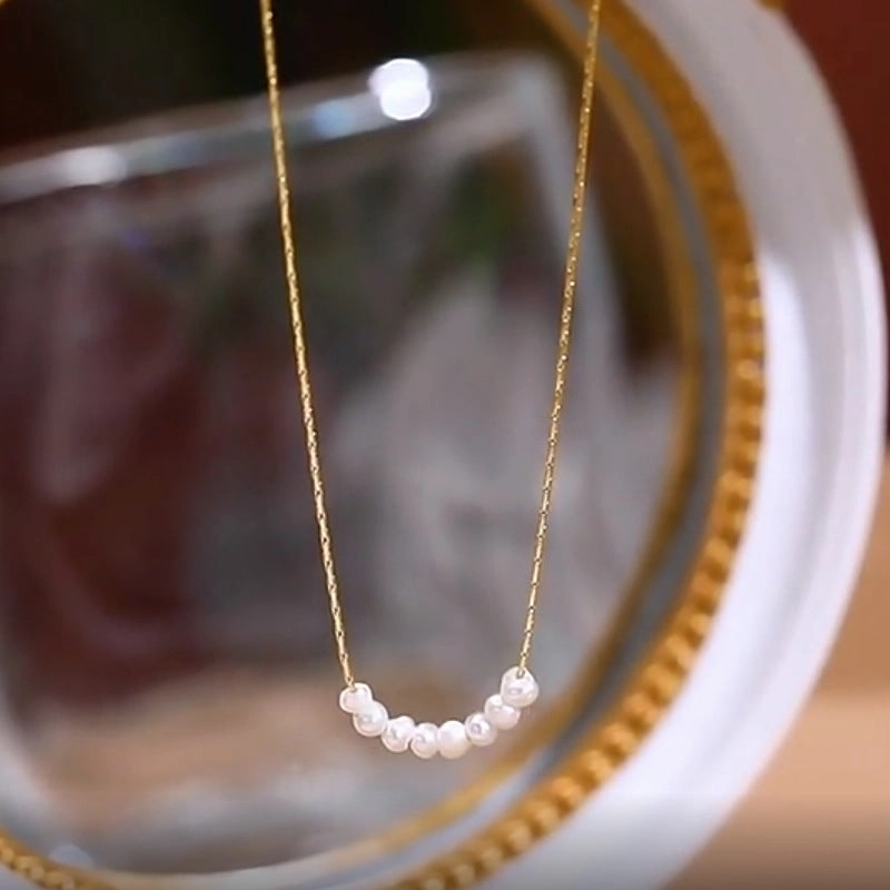 Wholesale Freshwater Pearl Stainless Steel Necklace