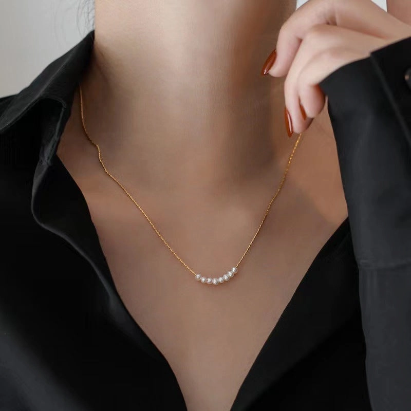 Wholesale Freshwater Pearl Stainless Steel Necklace