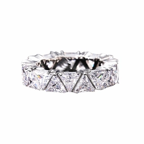 Wholesale Full Circle Full Circle Single Row Triangular Zircon Ring OLY-RS-Caoshi002
