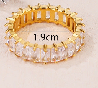 Wholesale Full Diamond Titanium Rings