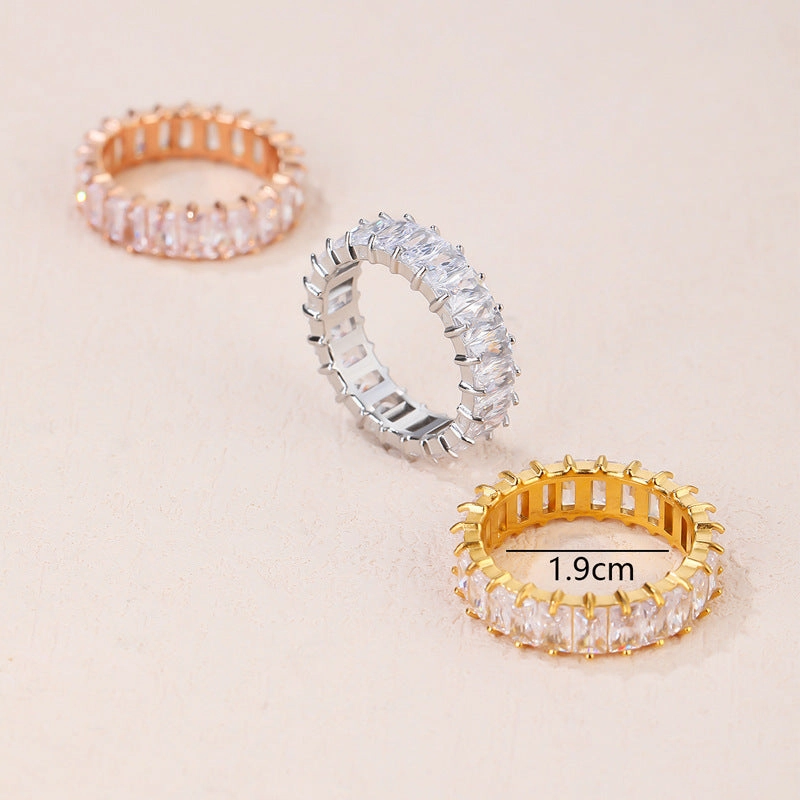 Wholesale Full Diamond Titanium Rings