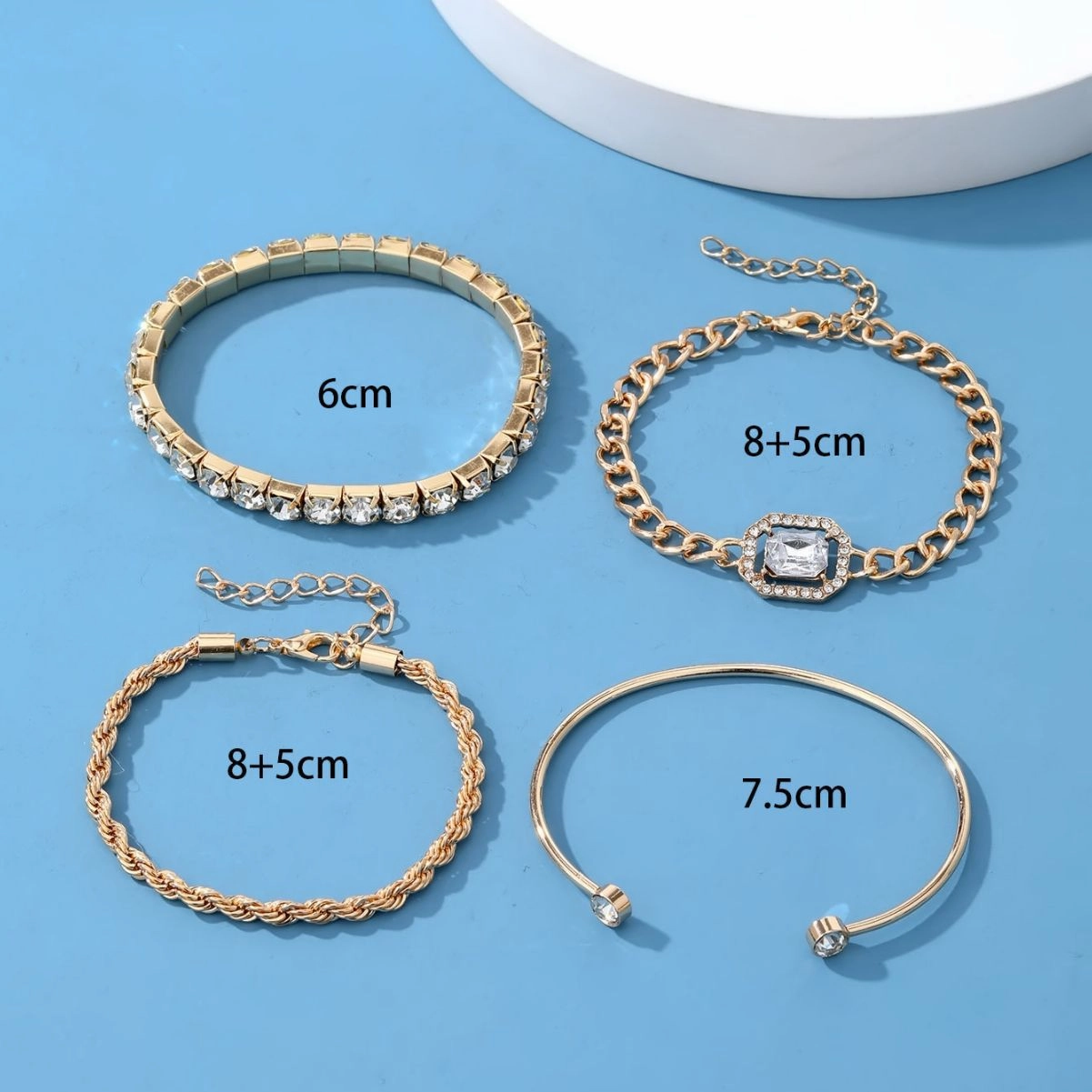 Wholesale Full Diamond Vintage Bracelet Set