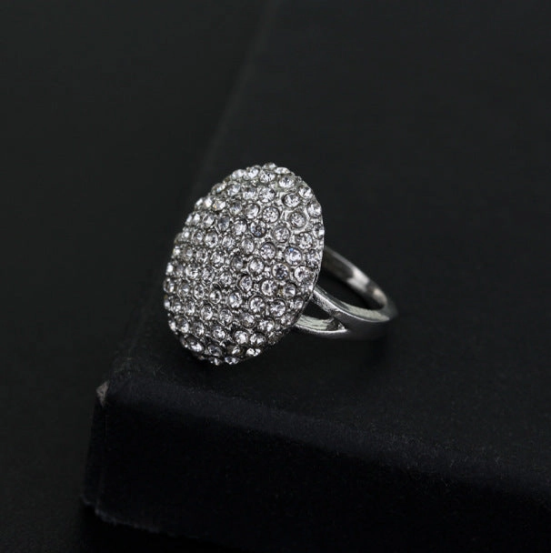 Wholesale Full Diamond Wedding Jewelry Alloy Rings