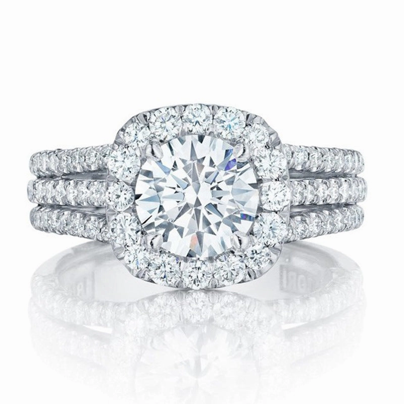 Wholesale Full Diamond Zircon Copper Rings