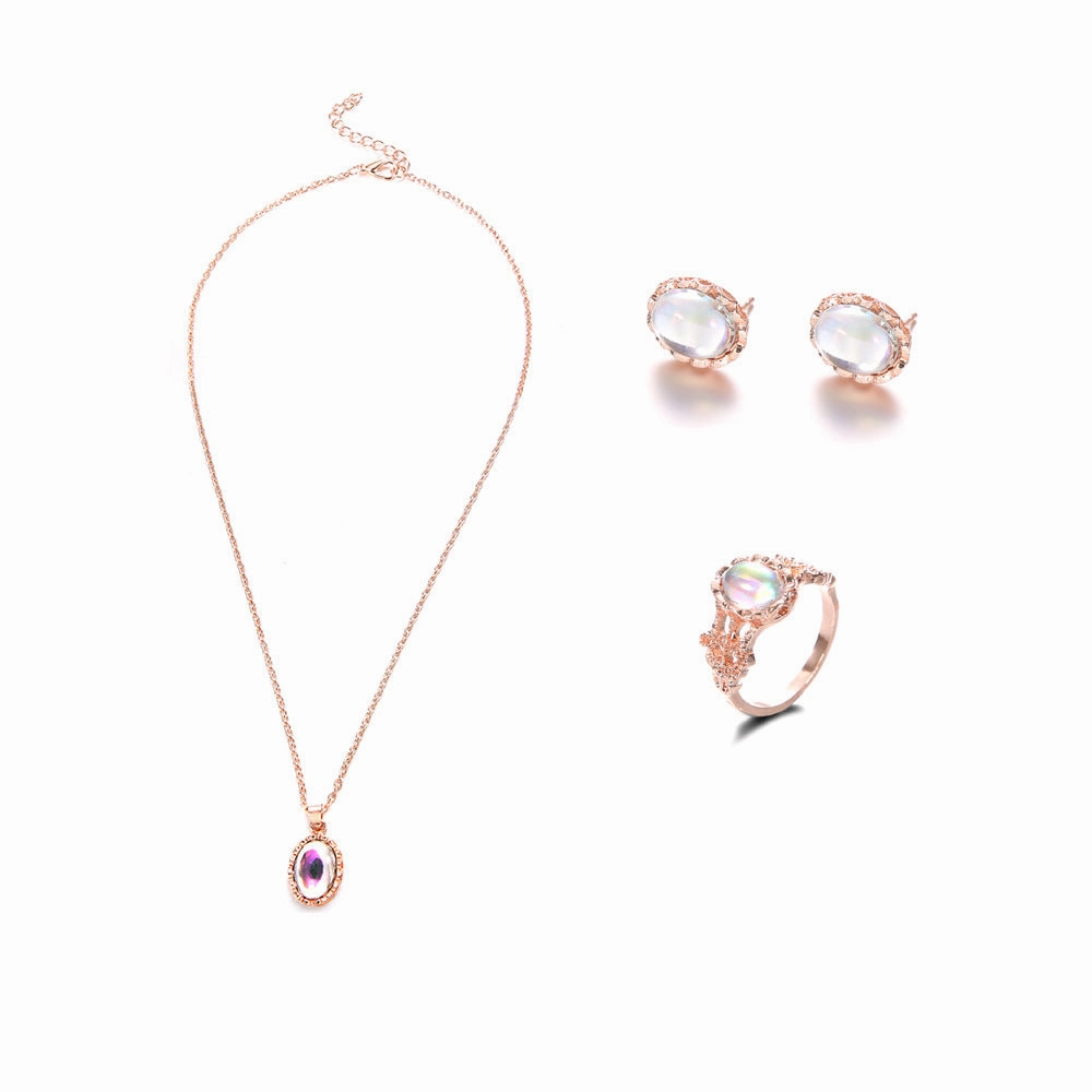Wholesale Gemstone Alloy Rings Jewelry Sets