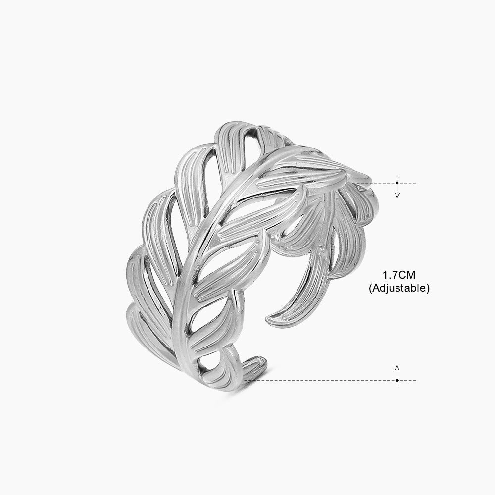 Wholesale Geometric Opening Adjustment Stainless Steel Rings