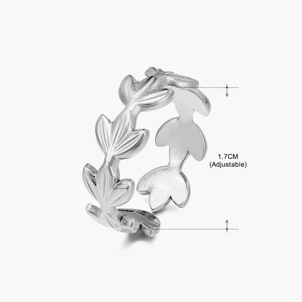 Wholesale Geometric Opening Adjustment Stainless Steel Rings
