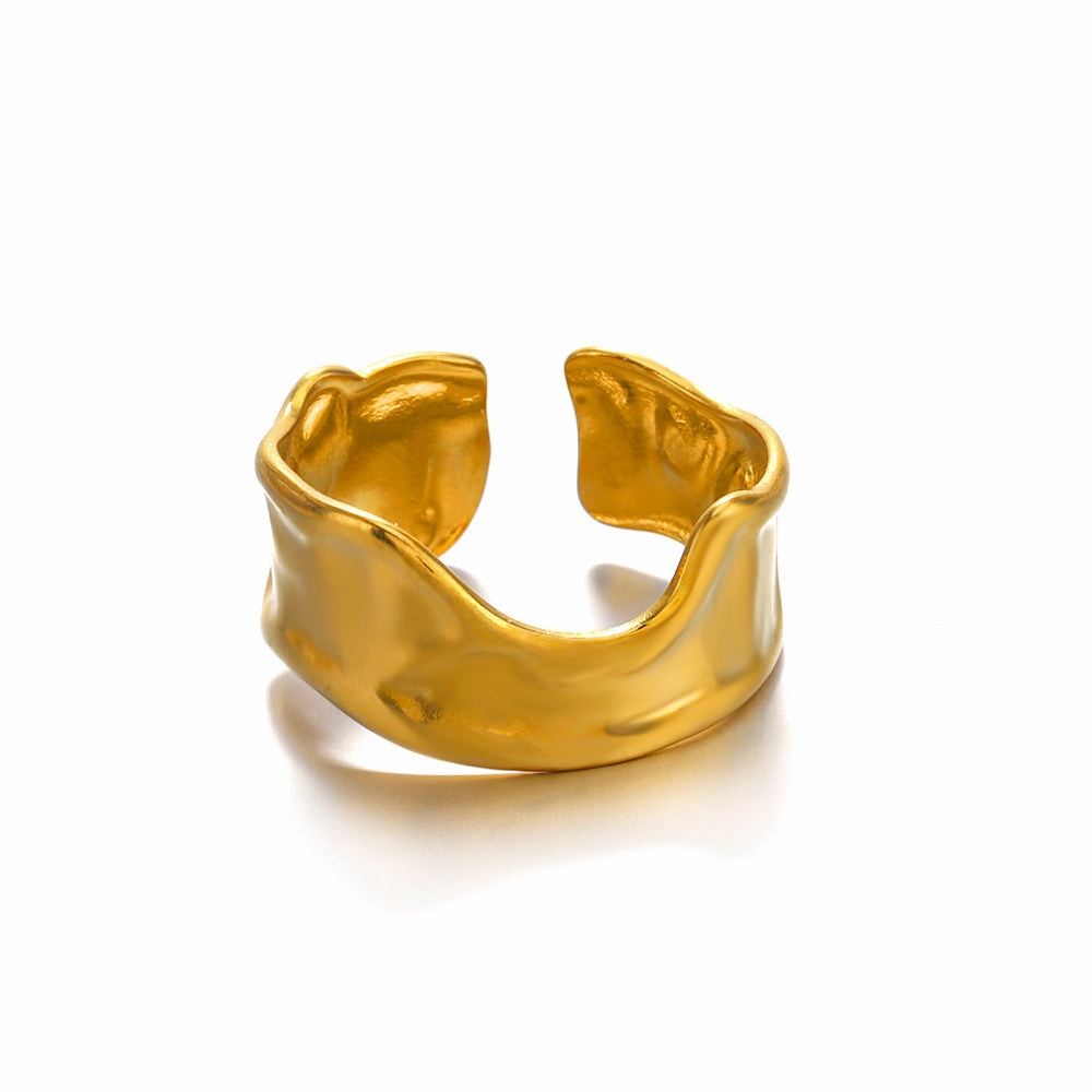 Wholesale Geometric Opening Adjustment Stainless Steel Rings