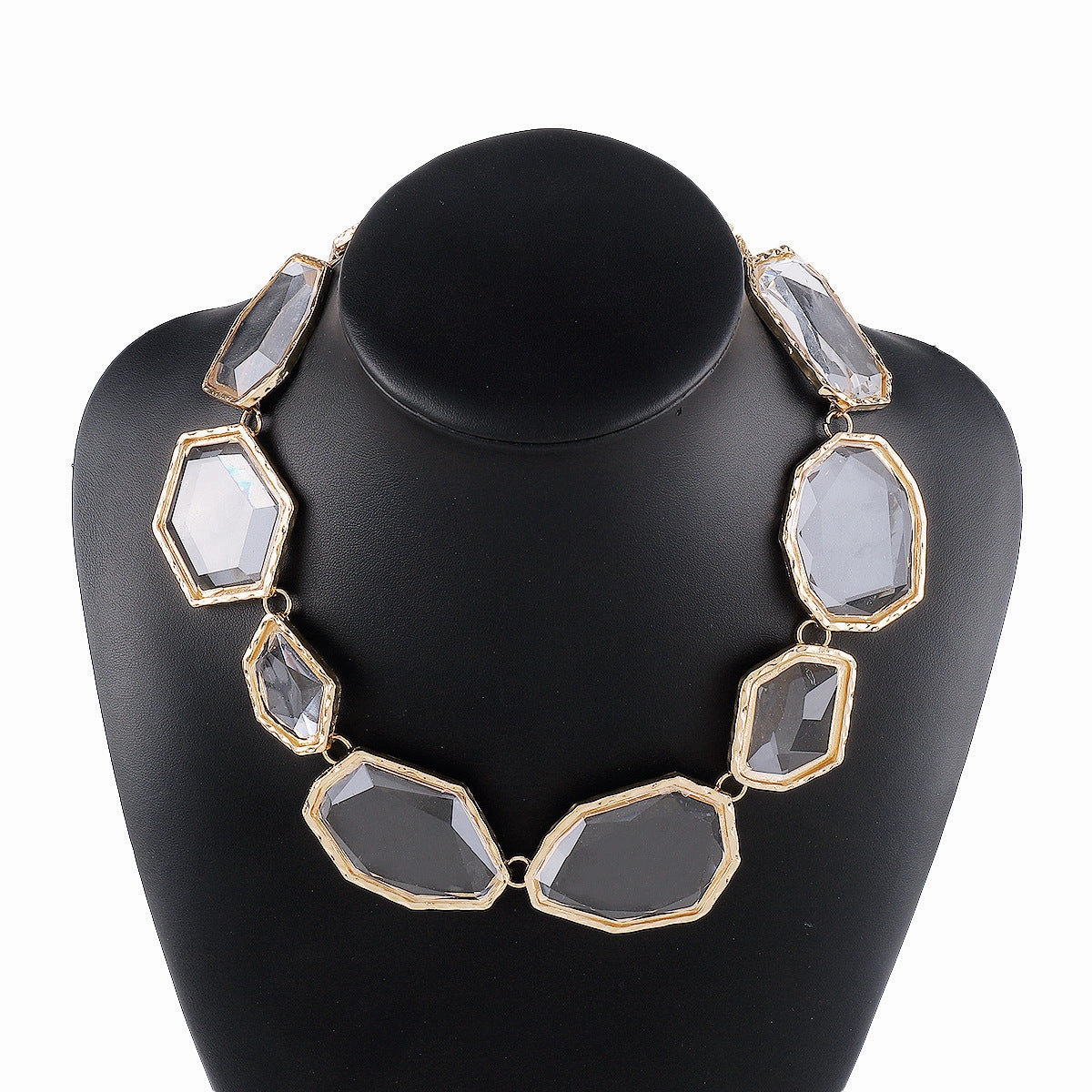 Wholesale Geometric Resin Color Earrings Alloy Necklaces