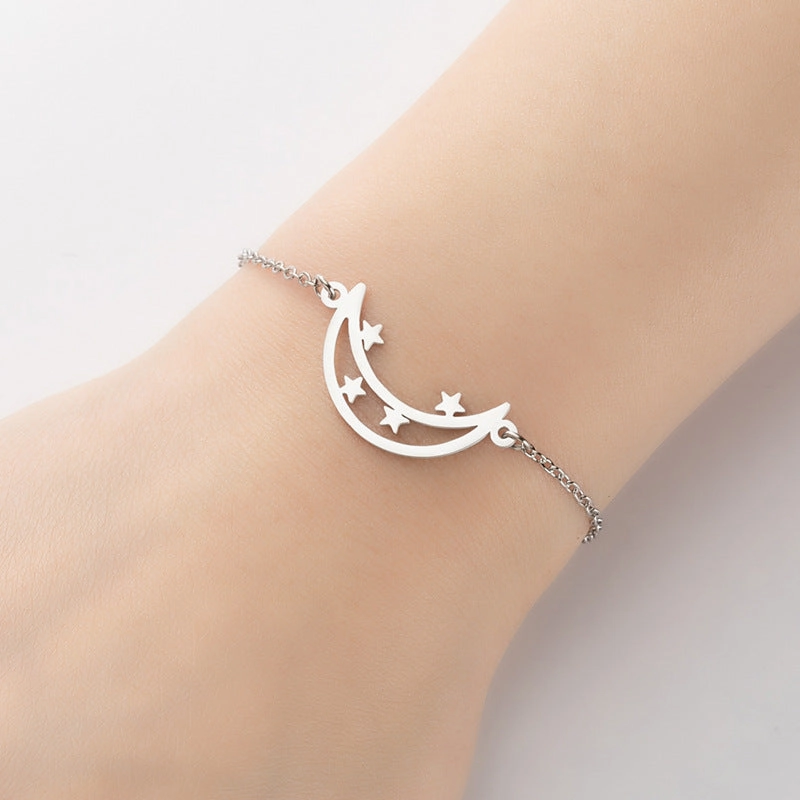 Wholesale Geometric Star Moon Love Bracelet