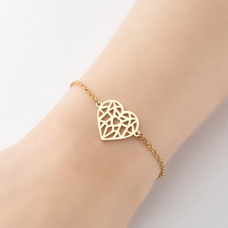Wholesale Geometric Star Moon Love Bracelet