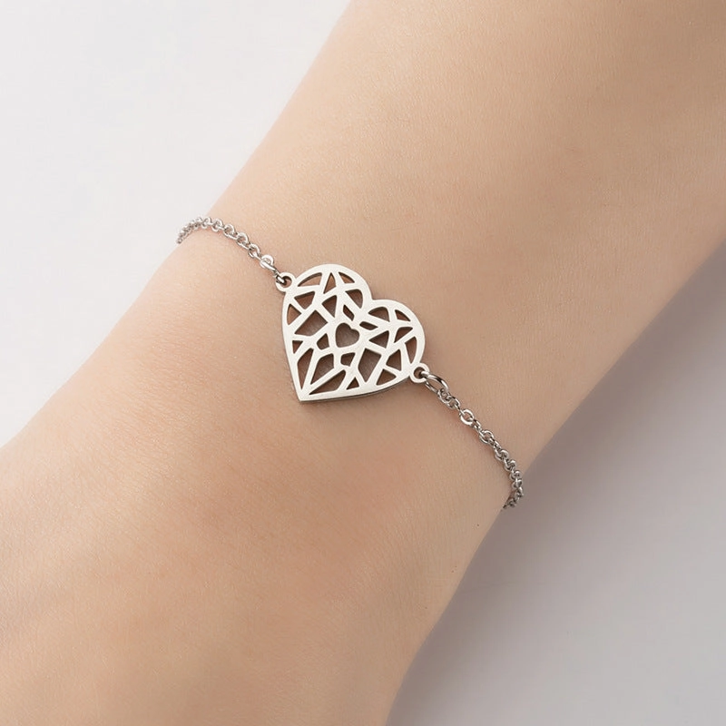Wholesale Geometric Star Moon Love Bracelet