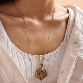 Wholesale Glass Pendant Sweater Necklaces