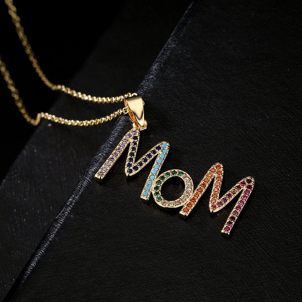 Wholesale Gold Plated Mother's Day Alloy Necklaces