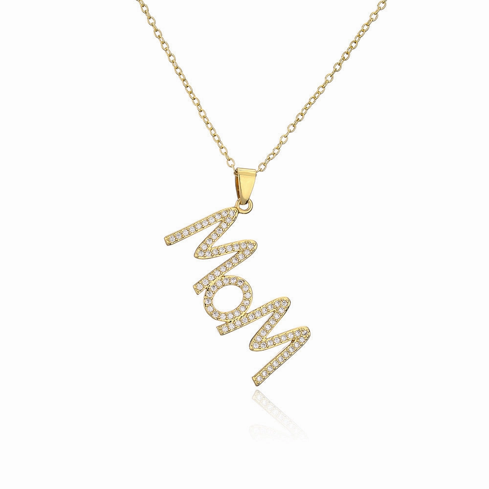 Wholesale Gold Plated Mother's Day Alloy Necklaces