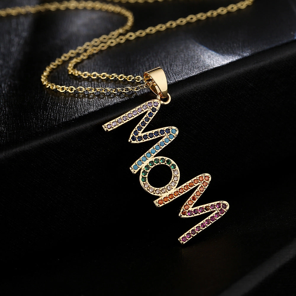 Wholesale Gold Plated Mother's Day Alloy Necklaces