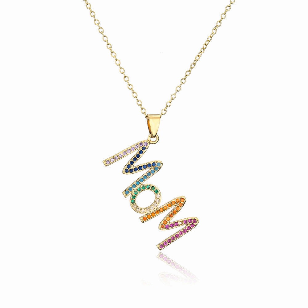 Wholesale Gold Plated Mother's Day Alloy Necklaces