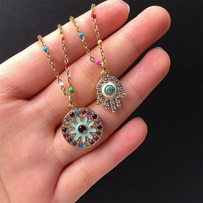 Wholesale Gold Plated Oil Drip Gild Clavicle Necklaces