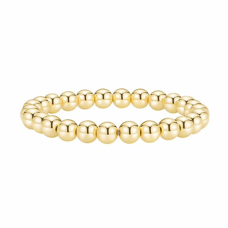 Wholesale Gold Plated Stretch Multilayer Stackable Bead Bracelet