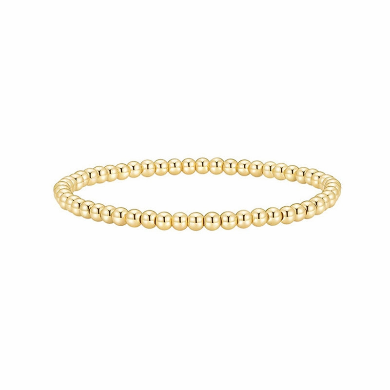 Wholesale Gold Plated Stretch Multilayer Stackable Bead Bracelet