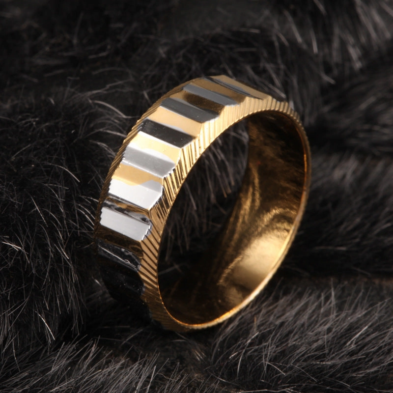 Wholesale Gold Plated Two Tone Copper Rings