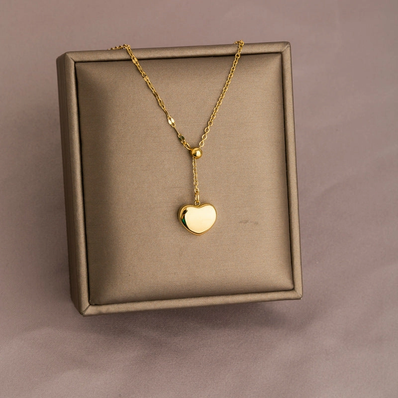 Wholesale Golden Titanium Steel Non-fading Necklace Clavicle Chain