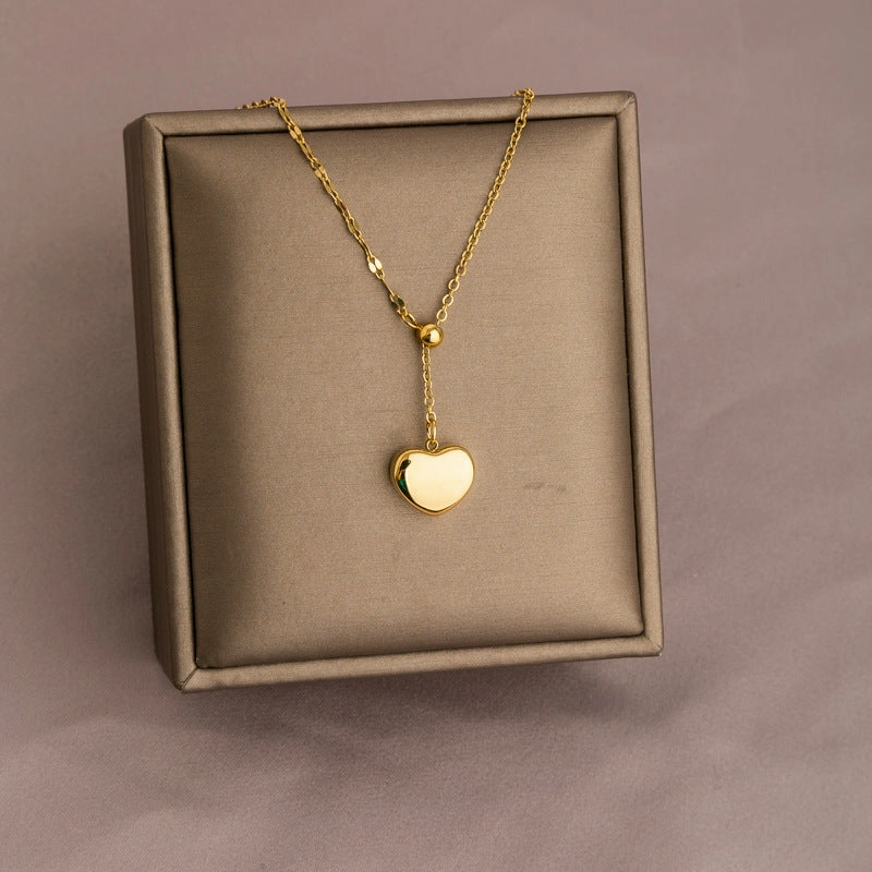 Wholesale Golden Titanium Steel Non-fading Necklace Clavicle Chain