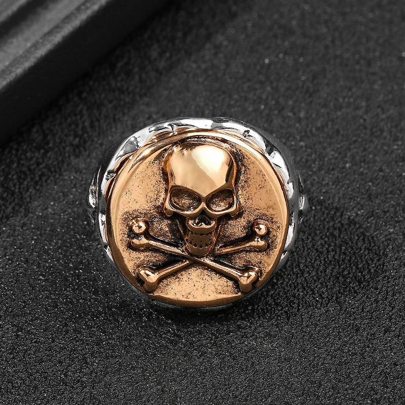 Wholesale Gothic Alloy Skull Head Rings