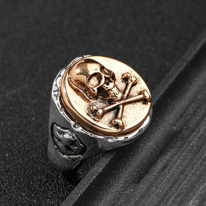 Wholesale Gothic Alloy Skull Head Rings