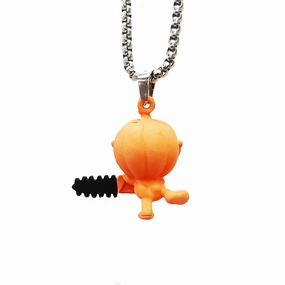 Wholesale Halloween Funny Cartoon Pumpkin Zinc Alloy Necklace