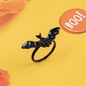 Wholesale Halloween Gothic Bat Alloy Ring