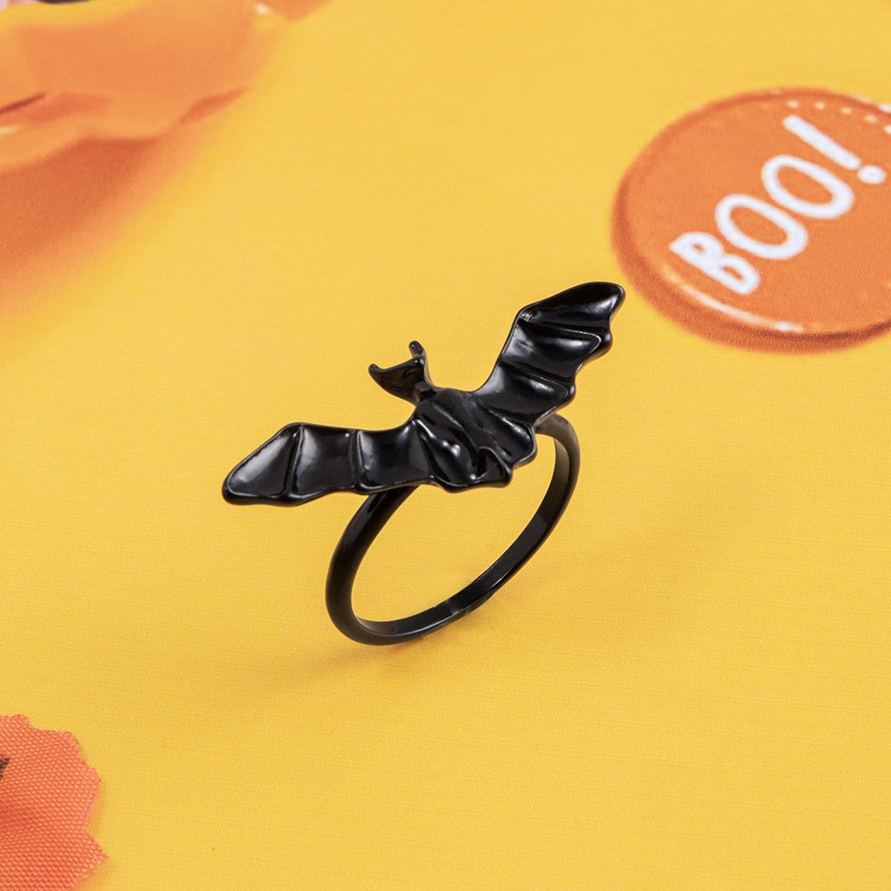 Wholesale Halloween Gothic Bat Alloy Ring