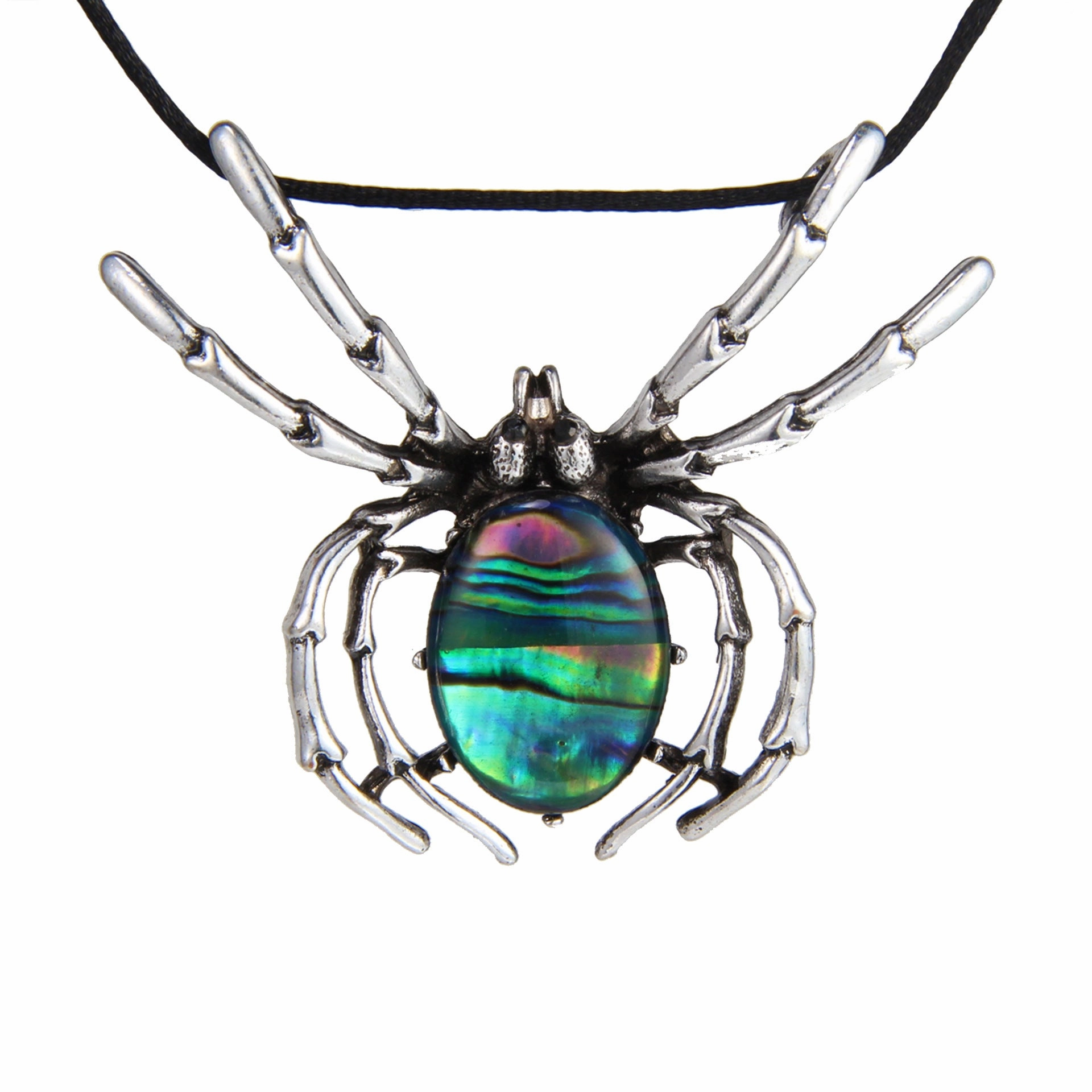 Wholesale Halloween Gothic Dark Bat Spider Shell Necklace