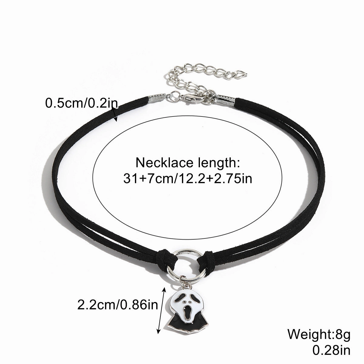 Wholesale Halloween Skull Pumpkin Zinc Alloy Necklace