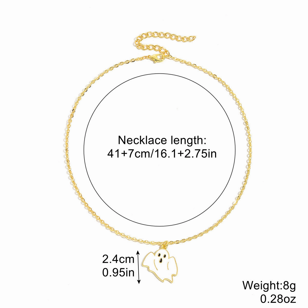 Wholesale Halloween Skull Pumpkin Zinc Alloy Necklace