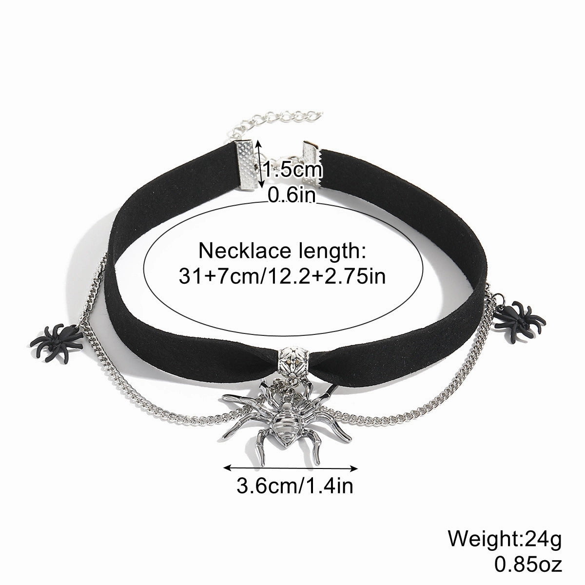 Wholesale Halloween Skull Pumpkin Zinc Alloy Necklace