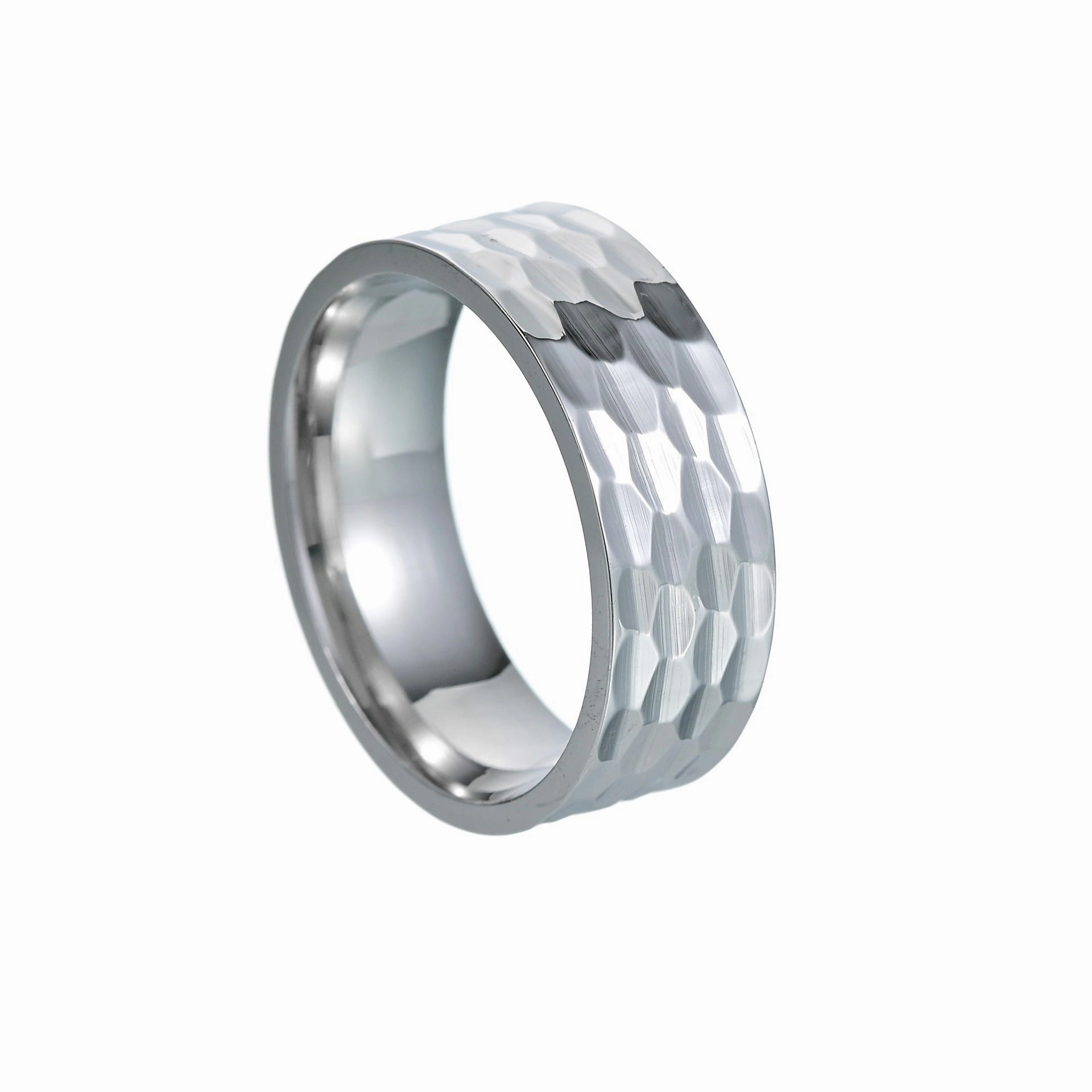 Wholesale Hammered Vintage Titanium Rings