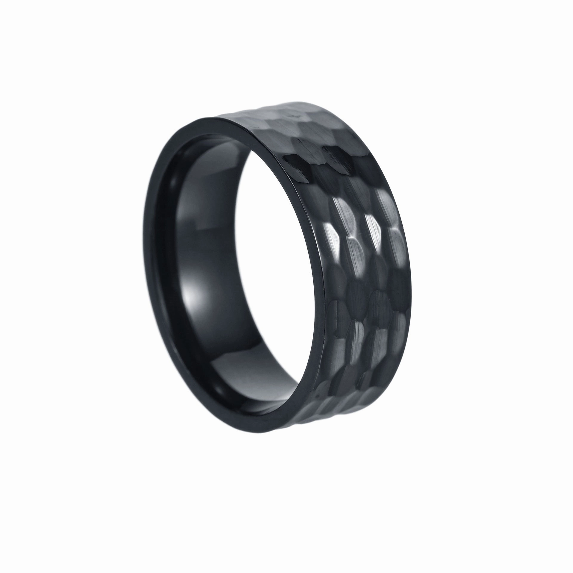 Wholesale Hammered Vintage Titanium Rings