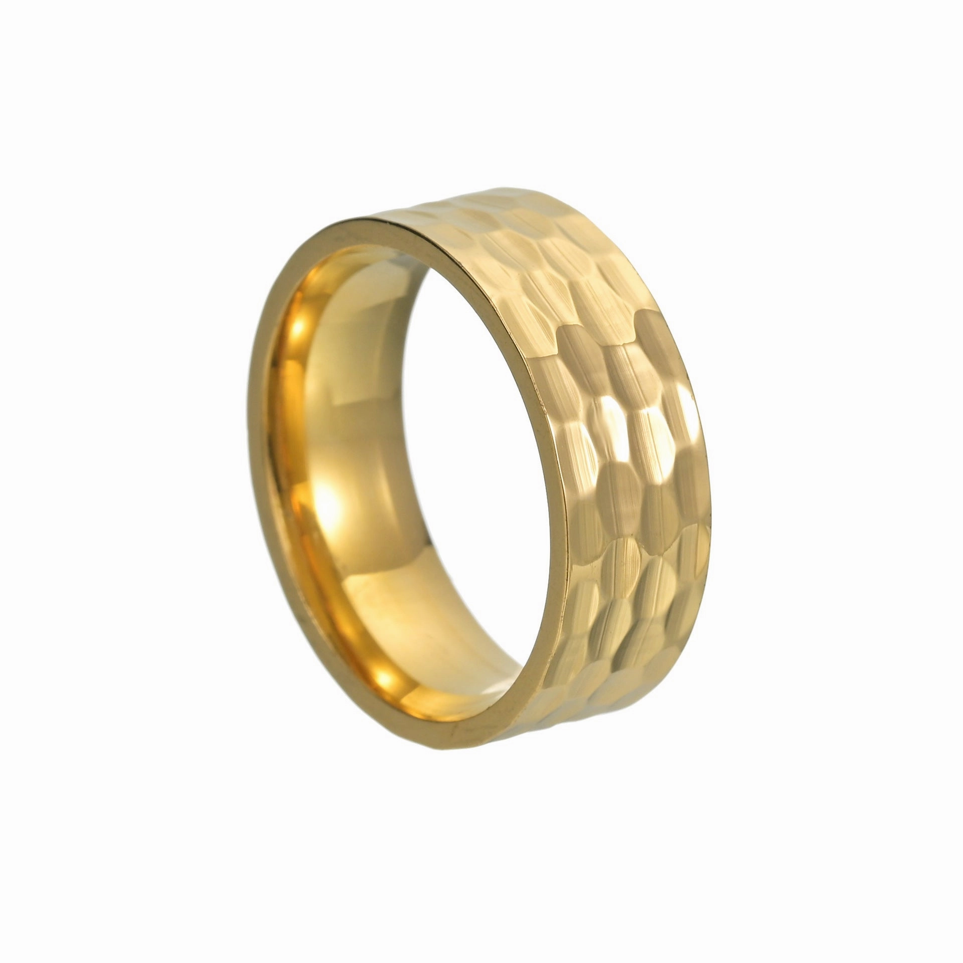 Wholesale Hammered Vintage Titanium Rings