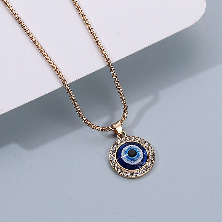 Wholesale Hand of Fatima Heart Devil Eye Alloy Necklaces
