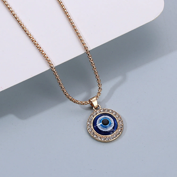 Wholesale Hand of Fatima Heart Devil Eye Alloy Necklaces