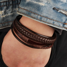 Wholesale Hand-woven leather bracelet