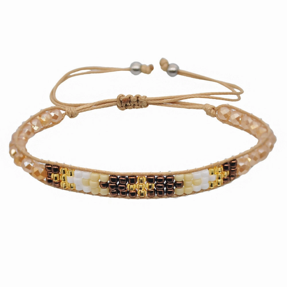 Wholesale Hand Woven Miyuki Rice Beads Multilayer Bracelet