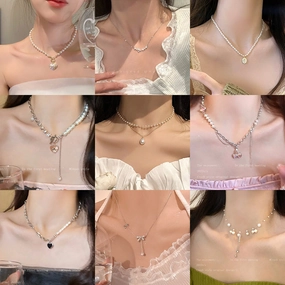 Wholesale Heart Babes Titanium Steel Necklaces