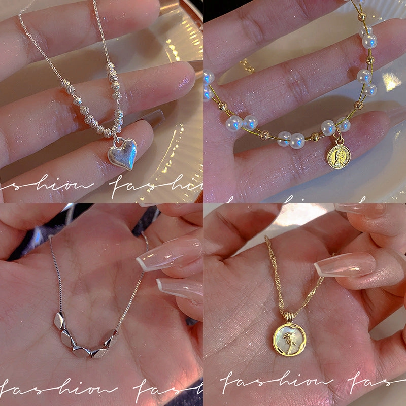 Wholesale Heart Babes Titanium Steel Necklaces