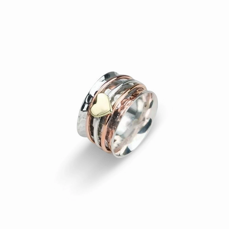 Wholesale Heart Circle Alloy Rings