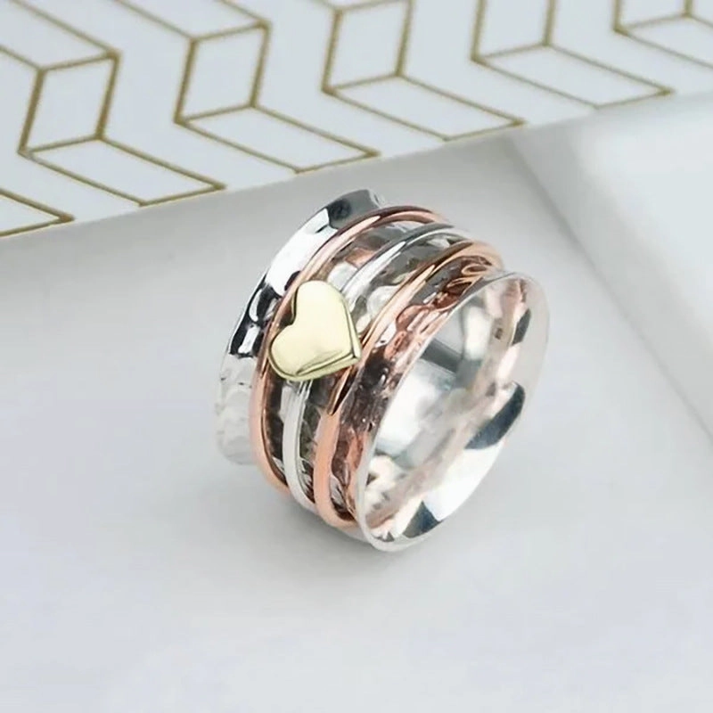 Wholesale Heart Circle Alloy Rings