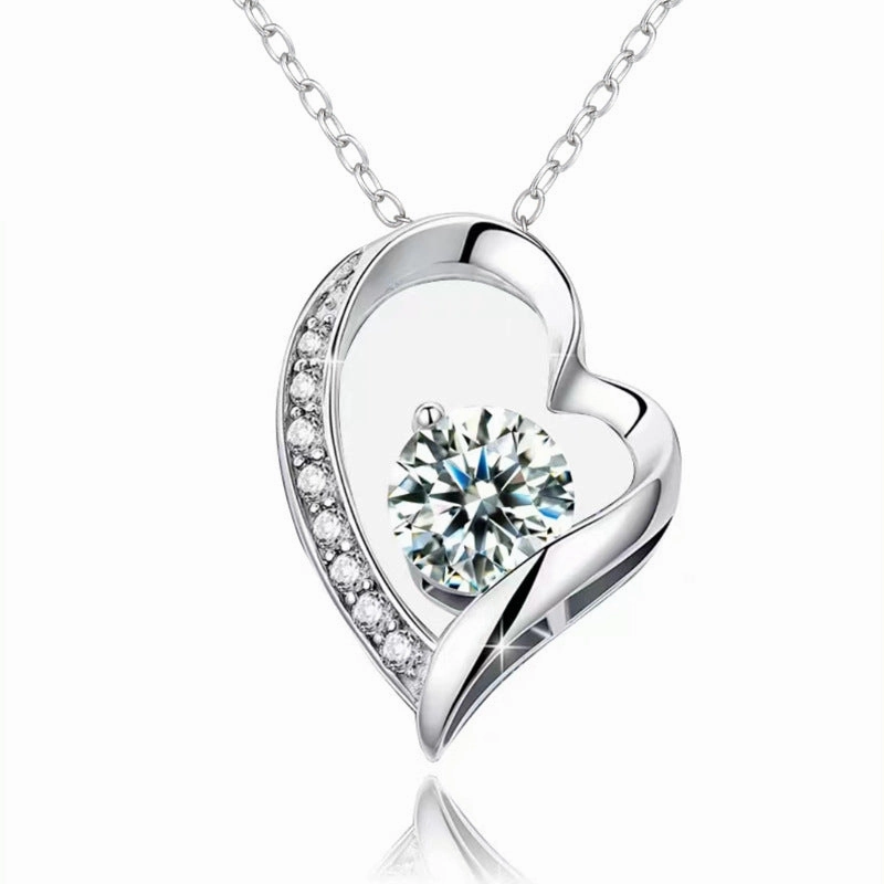 Wholesale Heart Diamond Copper Necklaces